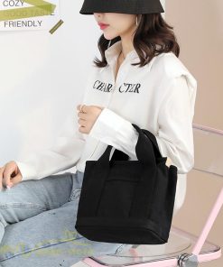 女性用バッグ | ミニトートバッグ レディース 仕切り キャンバス 帆布 ランチバッグ シンプル おしゃれ 通勤 通学 3つ仕切り マザーズバッグ かわいい おしゃれ 収納 多機能