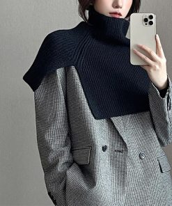 マフラー | タートルネック ニットウォーマー 韓国風