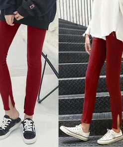 レギンス | サイドスリット 韓国 ボトムス