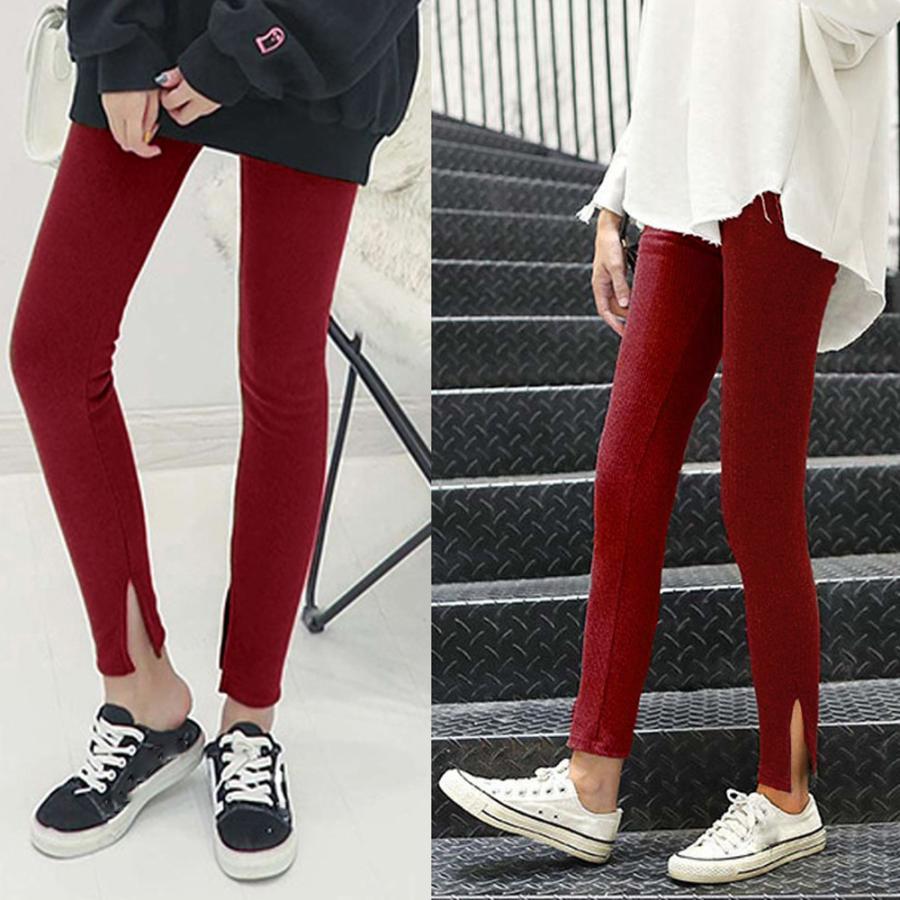 レギンス | サイドスリット 韓国 ボトムス