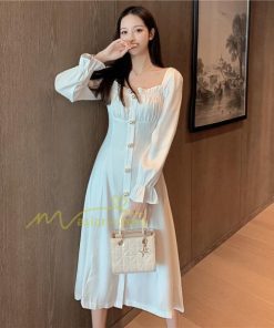 マキシ | ワンピース レディース きれいめ フォーマルワンピース 結婚式 ロングワンピース ドレス 長袖 パーティードレス 入学式 Aラインワンピース 20代30代40代 上品