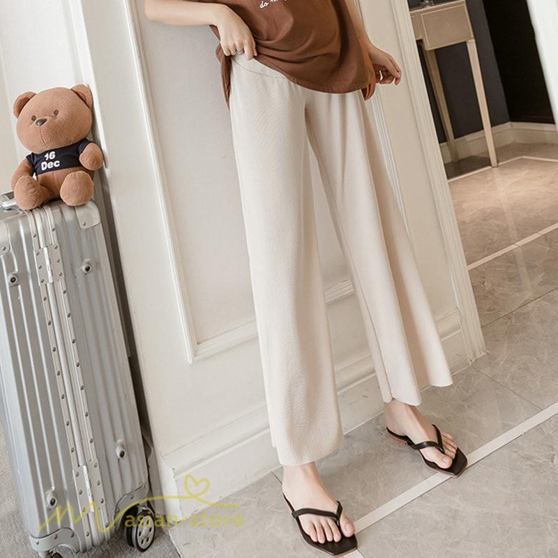 パンツ レギンス | マタニティ パンツ マタニティパンツ 着痩せ ワイドパンツ 無地 薄手 春 夏 秋 カジュアル 無地 妊婦 お出かけ きれいめ ウエスト調整 妊婦服 柔らか おしゃれ