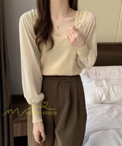 tシャツ・カットソー | カットソー トップス レディース ロンT Tシャツ 春 長袖 おしゃれ シフォンシャツ エレガント 20代30代40代 カジュアル お出かけ 着回し 通勤通学 ファッション