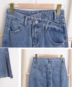 デニム | ストレートデニムパンツ ハイウエスト美脚