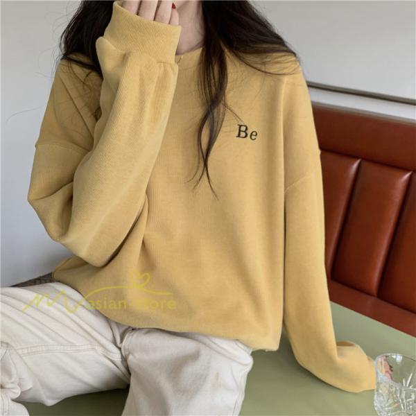 パーカー | トレーナー 長袖 刺繍 レディース スウェット 長袖トレーナー シンプル 20代 30代 フリーサイズ 7色 カジュアル ゆったり コーデ 秋冬 大人 50代 40代