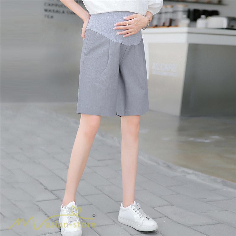 パンツ レギンス | ハーフパンツ ワイドパンツ マタニティパンツ ゆったり おしゃれ 上品 大きいサイズ 上品 マタニティウェア ポケット付き ウエスト調整 サマー 妊婦服 ママ