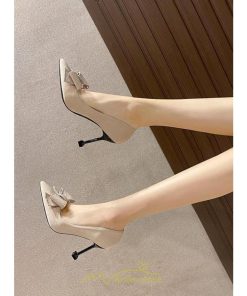 パンプス | レディース ピンヒール ヒール5cm7cm9cm ハイヒール 蝶結び 可愛い シューズ 靴 美脚 結婚式 通勤 キレイめ 写真撮影 可愛い 赤 黒 ベージュ
