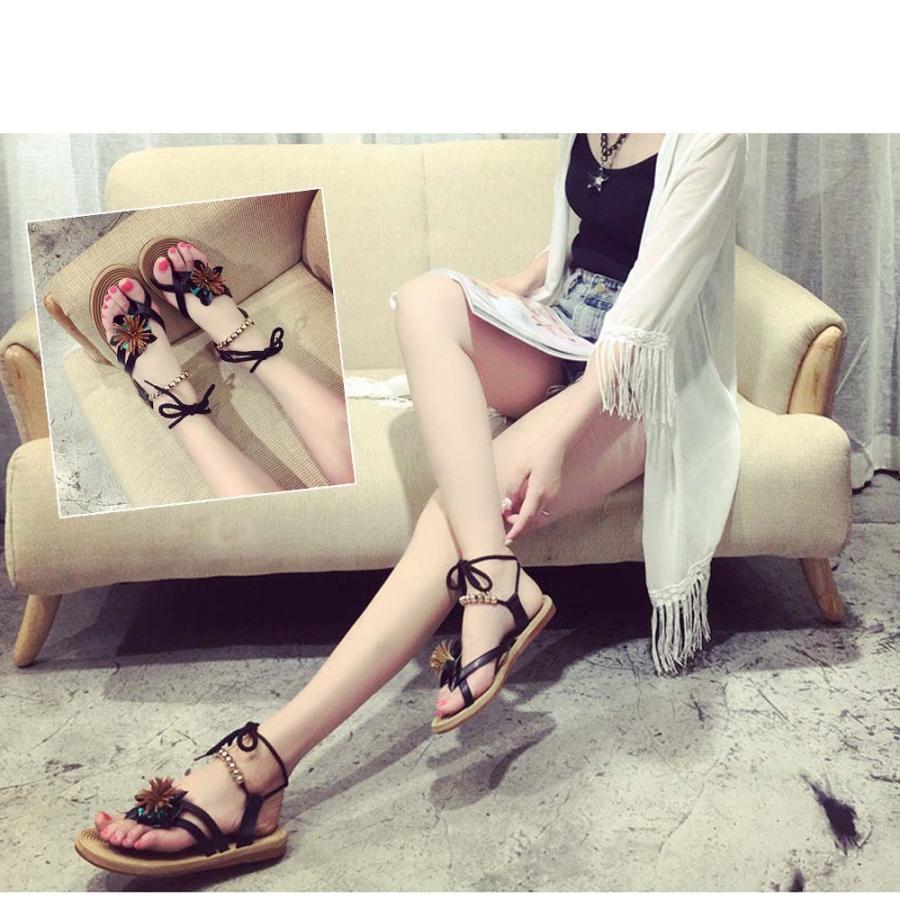 サンダル | ビーチレディース 歩きやすい トング痛くない ぺたんこ フラット