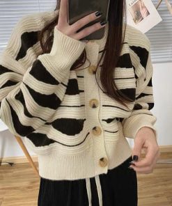 ニット・セーター | ニットカーディガン 秋冬レディース 配色