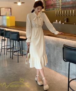 ミディアム | シャツワンピース ワンピース スプリングワンピース レディース 着痩せ 上品 長袖 気質 エレガント 大きいサイズ 通学 お出かけ Aラインワンピース 大人 通勤