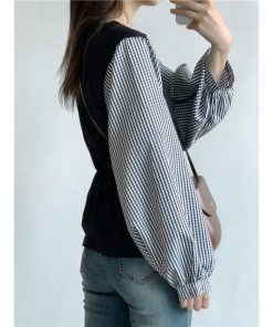 tシャツ・カットソー | Tシャツ 長袖 レディース カジュアル レイヤード カットソー シャツ 異素材 切り替え トップス Tシャツ ブラウス 20代 重ね着 30代 秋物 50代 ゆったり