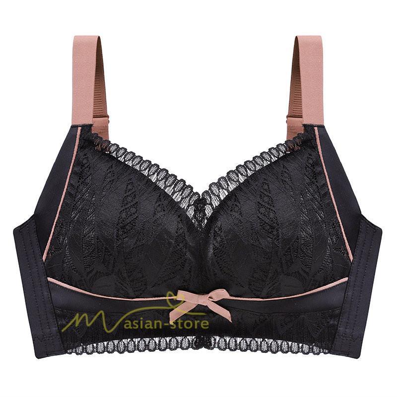 ショーツ | 胸 小さく 見せる ブラ 大きいサイズ クラッシィワイヤレスブラ ボタニカルレース ブラジャー フルカップ 20代30代40代50代60代 ノンワイヤー 補正 上品 下着