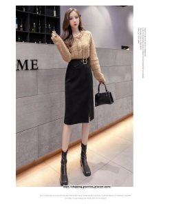 スカート | レディース 40代 50代 60代 ファッション おしゃれ 女性 上品 スリット ラシャ あったか 30代 40代 レディース 50代 60代 秋 着痩せ 冬