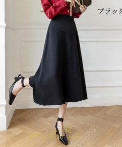 スカート | レディース ロング ミモレ フレアAライン ロング着痩せ 通勤 通学 オフィス OL オシャレ キレイめ カジュアル 20代30代40代50代