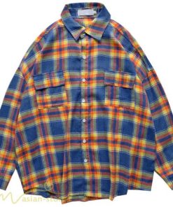 シャツ | ライトアウター 秋服 薄手 メンズ チェック柄 長袖 ポケット 韓国風 カッコウイイ 日常感 ワイドコットン 大きいサイズ トップス 大きいサイズ 男性着