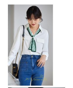 シャツ・ブラウス | シャツ ブラウス 秋冬 レディース スカーフタイ きれいめ フォーマル 春 長袖 M L オフィス S XL XXL 上品 OL 高級感 フェミニン シフォン 通勤 可愛い