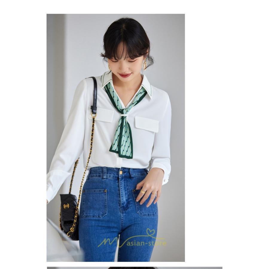 シャツ・ブラウス | シャツ ブラウス 秋冬 レディース スカーフタイ きれいめ フォーマル 春 長袖 M L オフィス S XL XXL 上品 OL 高級感 フェミニン シフォン 通勤 可愛い