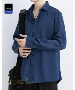 シャツ | トップス メンズ 長袖 ジャケット カジュアル無地 ゆったり メンズ オーバーライトアウター メンズ長袖シャツ