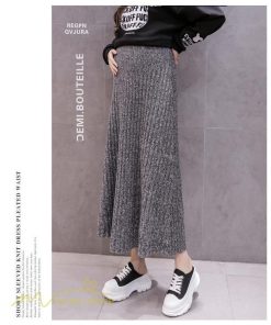 スカート | マタニティ秋 冬 ニット コーデ ロング丈 Aラインマタニティウェア 産前 産後 ゆったり ウエスト調整 きれいめ ハイウエスト 上品