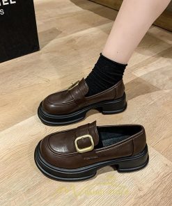 ローファー | レディース 靴 シューズ レザー調 合皮 厚底 履きやすい 韓国風 人気 クラシック 可愛い パンプス 通勤 春 夏 通学 冬 学生靴 秋