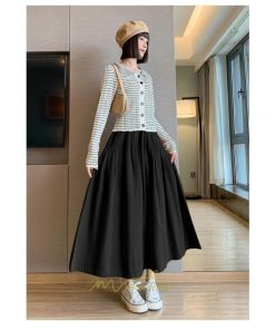 スカート | フレア ロングレディース 40代 きれいめ おしゃれ 着痩せ 秋 冬 ボトムス ロング Aラインゆったり 30代 マキシ 20代 50代