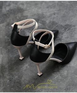 パンプス | ハイヒール ポインテッドトゥ ヒール5cm7cm8.5cm パーティー フォーマル ストラップ ピンヒール 結婚式 パーティ ベージュ 黒 ブラック 緑 グリーン