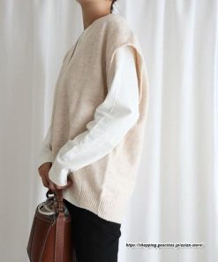 ベスト | ニットレディース プルオーバー Vネック 秋冬 チョッキ 重ね着 秋服 ジレー セーター 着痩せ 上着 秋コーデ カジュアル 細身 レイヤード ベスト