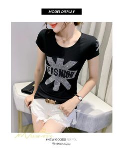 ｔシャツ・カットソー | カットソー レディース トップス Tシャツ 夏コーデ 半袖 丸首 夏新作 サマー キラキラ おしゃれ カジュアル 2021 大きいサイズ XXXL お出かけ 韓国風 インナー