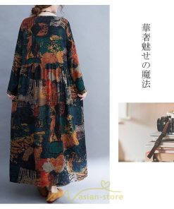 マキシ | 大きいサイズ レディース ワンピース コットン マキシ丈 細魅せ 着痩せ 丸首 サイドポケット 夏 秋 秋服 マキシワンピ 秋用 ゆったり ロング ぽっちゃり