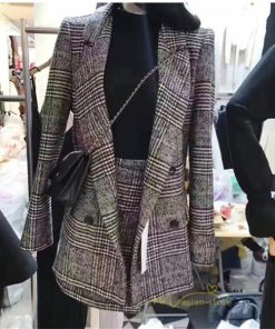 スカートスーツ | セットアップ レディース フォーマルスーツ 千鳥格子柄 アウター スカート ミニ丈 通勤 OL きれいめ オフィス 結婚式 入学 カジュアル