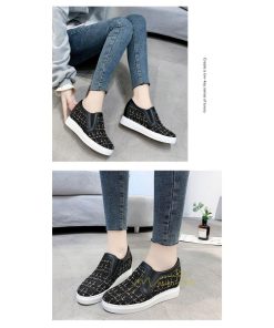 スニーカー | スリッポン レディース おしゃれ 紐なし インソール スリッポン大人カジュアル 厚底スニーカー 厚底スリッポン ローカットスニーカーレディース