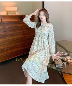 ミディアム | ワンピース レディース 長袖 膝丈ワンピー 春秋 きれいめワンピース オフィス ハイウエスト 春夏新作 通勤通学 カジュアル お出かけ 20代30代40代 エレガント