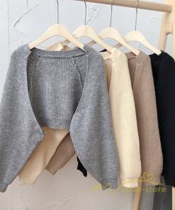 カーディガン | ニットショート丈 アウター レディース 羽織り 無地 長袖 ライトアウター セーター 可愛い 通学通勤 20代30代 ニット 春秋