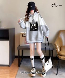 パーカー | トップス レディース 長袖 厚手 裏起毛 フード付き スウェット プルオーバー トレーナー お出かけ 外出 ゆったり  大きいサイズ カジュアル 体型カバー