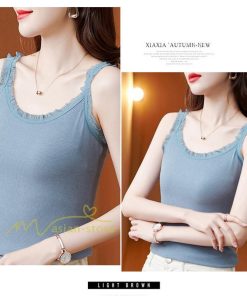 キャミソール タンクトップ | タンクトップ レディース インナー トップス ノースリーブ フリル キャミソール 夏 春 20代30代40代50代 ママ カジュアル 無地人気 シンプル 着痩せ 上品 快適