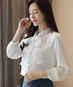 在庫ある | 短納期ブラウスレディースシャツ シフォンブラウス ビジネスカジュアルシャツトップス オフィスブラウス フォーマルシャツ 薄手 春夏衣装 リボン 通学通勤