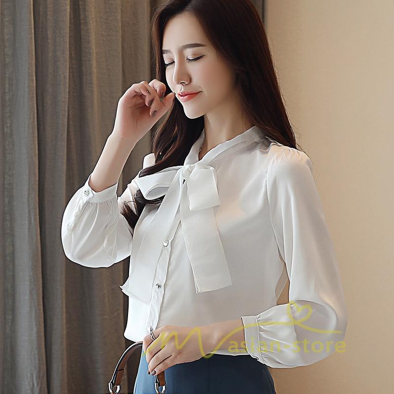 在庫ある | 短納期ブラウスレディースシャツ シフォンブラウス ビジネスカジュアルシャツトップス オフィスブラウス フォーマルシャツ 薄手 春夏衣装 リボン 通学通勤