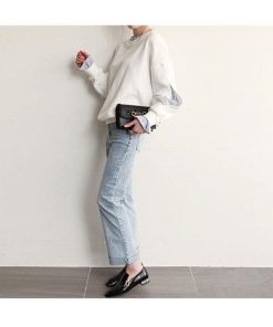 パーカー | レディーストレーナー カワイイ ショート丈 グレー 切り替え 春物 トップス 長袖Tシャツ パフスリーブ 部屋着 ルームウェア