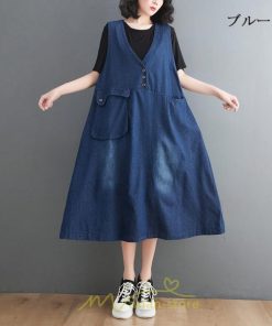 オーバーオール サロペット | ジャンパースカート 大人 春 夏 秋 レディース デニム ジャンスカ サロペット ワンピース サロペット お出かけ 通勤 大きいサイズ おしゃれ 通学 可愛い