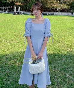 マキシ | ワンピース レディース 春夏 半袖ワンピース 40代 キレイめ ロングワンピース 無地 Aラインワンピース ゆったり 韓国風 着痩せ シンプル カジュアル オシャレ