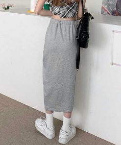 タイトスカート | 編み上げレースアップスカートハイウエスト