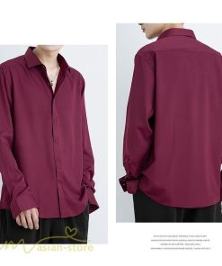 シャツ | トップス メンズ 長袖 ジャケット カジュアル無地 ゆったり メンズ オーバーライトアウター メンズ長袖シャツ