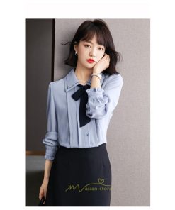 シャツ・ブラウス | シャツ ブラウス シフォンブラウス トップス 長袖 レディース きれいめ オフィス リボン 通勤 通学 オシャレ ナチュラル 可愛い 上品 2022 キレイめ 秋服