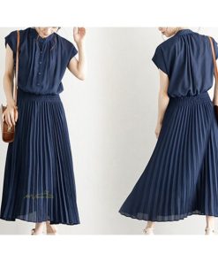 送料無料セール | 夏ワンピース プリーツワンピース 半袖 揺れる 大人 可愛い ロングワンピース レディース ワンピ 50代60代 パーティードレス ママワンピース 30代40代 無地