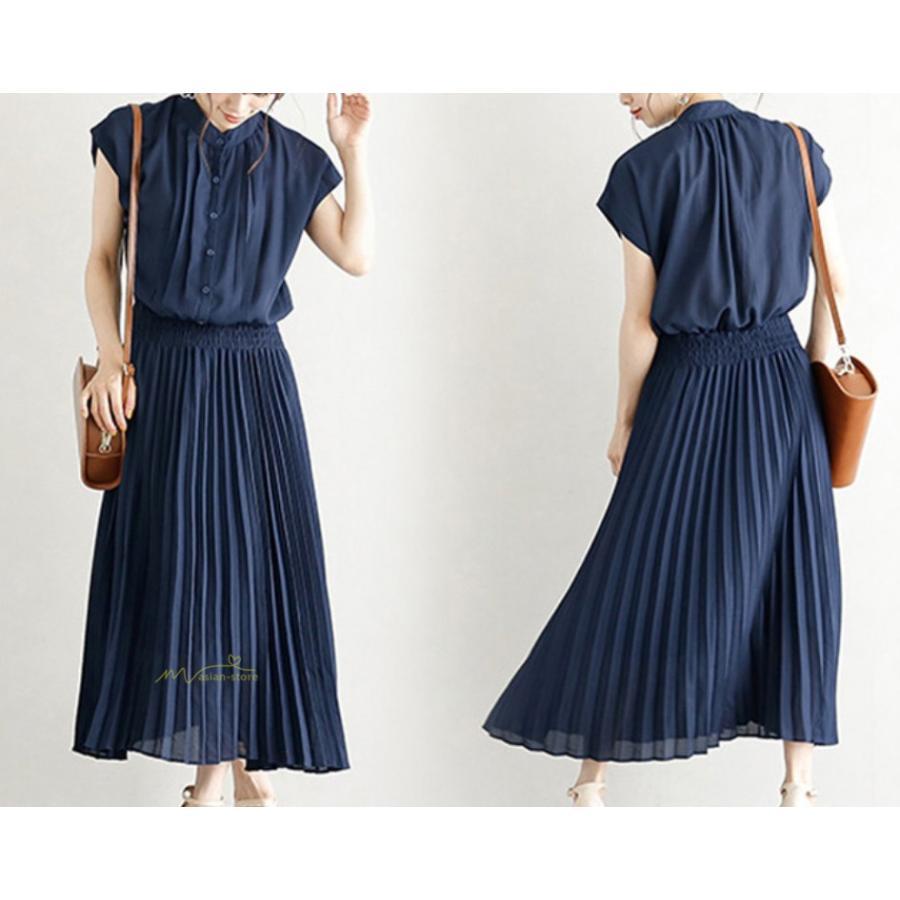 送料無料セール | 夏ワンピース プリーツワンピース 半袖 揺れる 大人 可愛い ロングワンピース レディース ワンピ 50代60代 パーティードレス ママワンピース 30代40代 無地