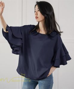 シャツ・ブラウス | ブラウス レディース  6色 きれいめ 40代 春秋 上品 無地 ブラウス 半袖 ゆったり オシャレ 韓国風 通勤 30代 50代 大人 カジュアル お出かけ 着痩せ 夏物