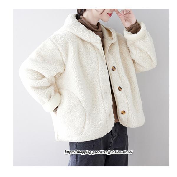 コート・ジャケット | ボアジャケット レディース 秋冬 アウター コート ジャケット ボア 暖かい ふわふわ 厚手 フード付き 長袖 可愛い 送料無料 トップス 無地 大人 30代 20代