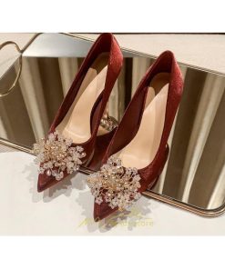 パンプス | 結婚式 ブライダルシューズ パーティーシューズ ハイヒール 赤 痛くない 大きいサイズ 小さいサイズ おしゃれ 疲れない レッド 美脚 ポインテッドトゥ