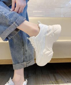 スニーカー | ダッドレディース 厚底 ファッション歩きやすい スポーツ 運動靴 ウォーキング シンプル 疲れない 美脚 無地 走れる