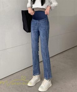 パンツ レギンス | ジーンズ マタニティウェア パンツ デニムパンツ 妊婦 無地 ロングパンツ マタニティパンツ 春 秋 デニム 大きいサイズ 妊婦服 上品 産前 おしゃれ 9分丈